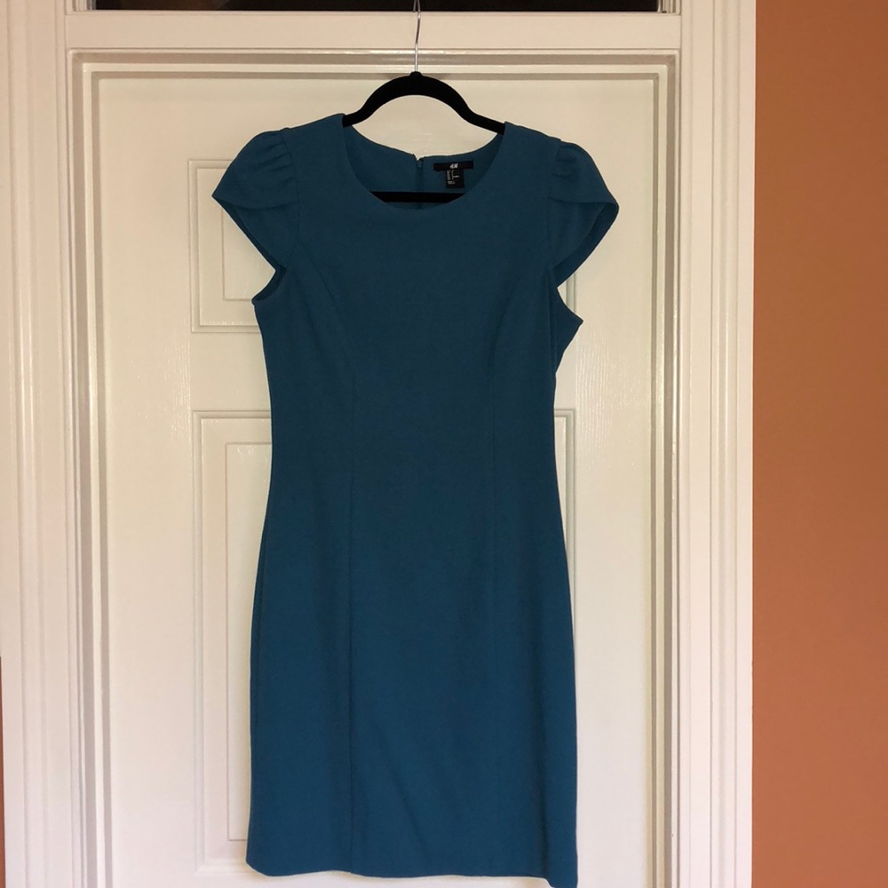 Teal Sheath Dress